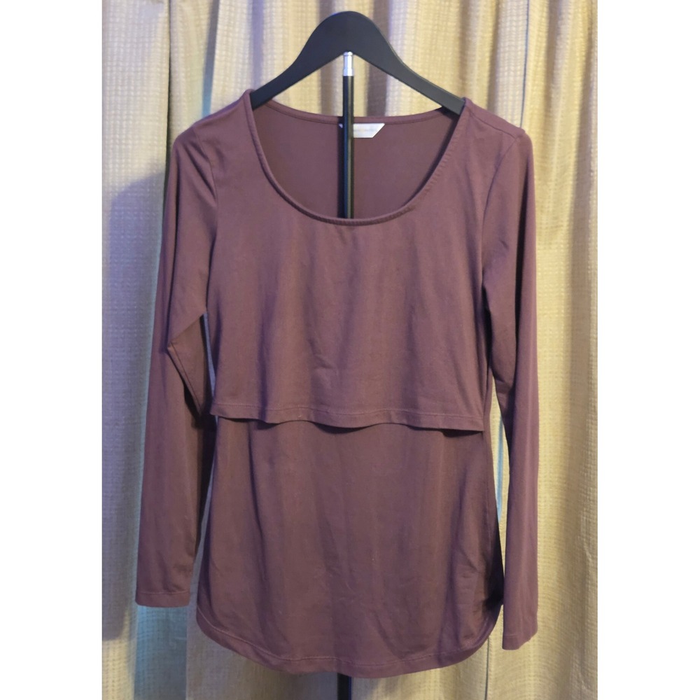 Kindred Bravely Long Sleeve Nursing Shirt Women's Size Small Purple